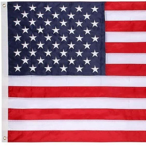3x5 Ft American Flag USA United States Patriotic Stars Stripes Grommets Flagpole - Picture 1 of 5
